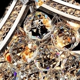 Designer Touch Decorative Modern Contemporary Crystal Electroplated Metal Pendant Light