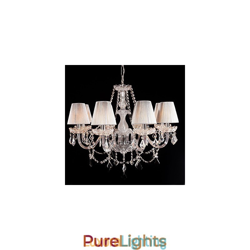 Designer Touch Decorative Chandelier Crystal Luxury Modern Living 8 Lights