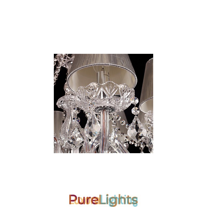 Designer Touch Decorative Chandelier Crystal Luxury Modern Living 8 Lights