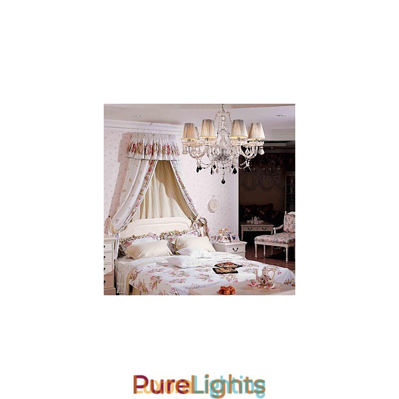 Designer Touch Decorative Chandelier Crystal Luxury Modern Living 8 Lights