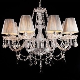 Designer Touch Decorative Chandelier Crystal Luxury Modern Living 8 Lights