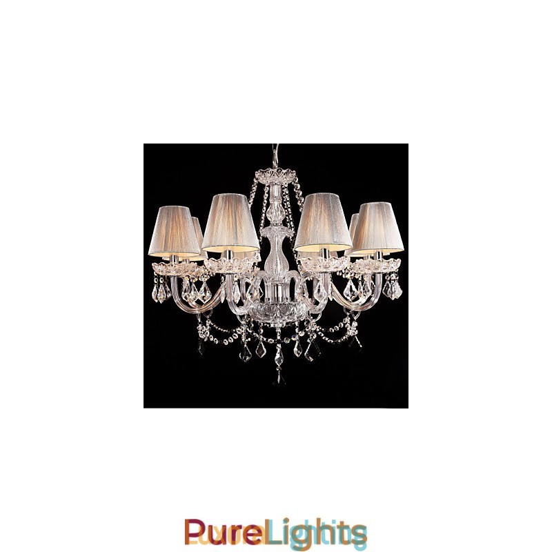 Designer Touch Decorative Chandelier Crystal Luxury Modern Living 8 Lights