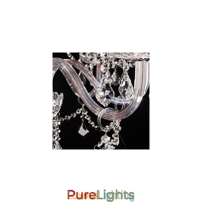 Designer Touch Decorative Chandelier Crystal Luxury Modern Living 8 Lights