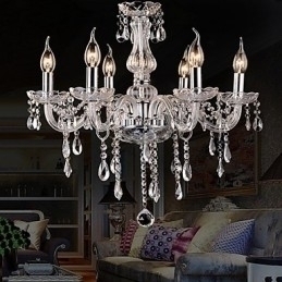 Designer Touch Decorative Traditional Classic Vintage Crystal Electroplated Crystal Chandelier