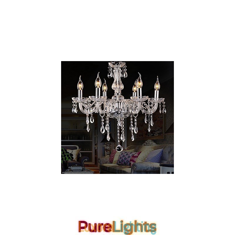 Designer Touch Decorative Traditional Classic Vintage Crystal Electroplated Crystal Chandelier