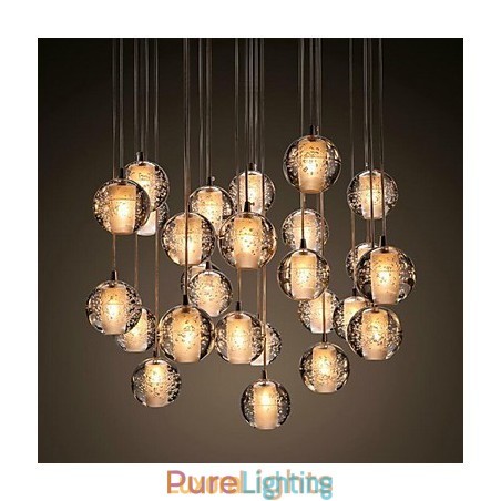 Designer Touch Decorative Pendant Light G4 Retroifit 3W Chrome Plating Crystal Modern Contemporary Pendant Lamp