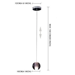 Designer Touch Decorative Pendant Light G4 Retroifit 3W Chrome Plating Crystal Modern Contemporary Pendant Lamp