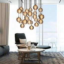 Designer Touch Decorative Pendant Light G4 Retroifit 3W Chrome Plating Crystal Modern Contemporary Pendant Lamp