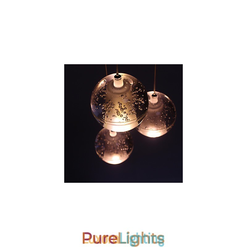 Designer Touch Decorative Pendant Light G4 Retroifit 3W Chrome Plating Crystal Modern Contemporary Pendant Lamp