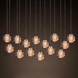 Designer Touch Decorative Pendant Light G4 Retroifit 3W Chrome Plating Crystal Modern Contemporary Pendant Lamp