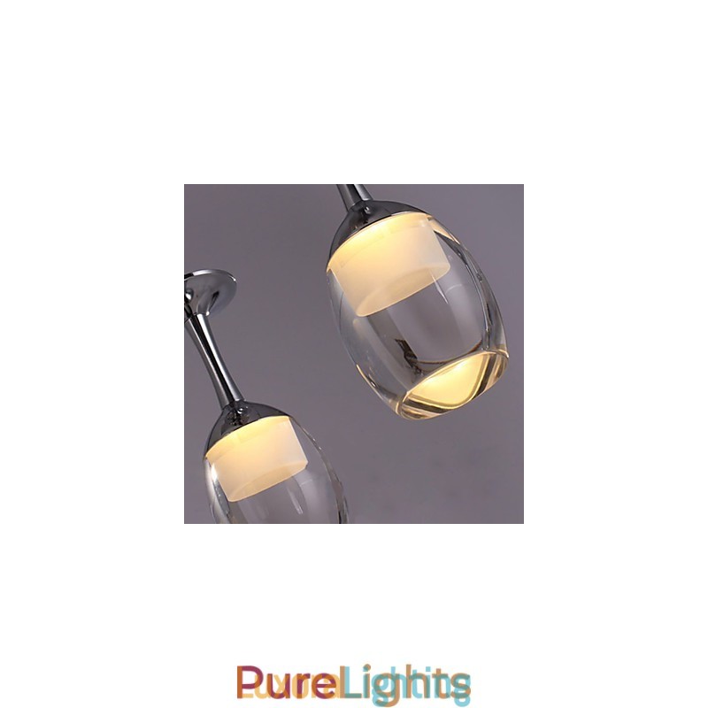 Designer Touch Decorative Pendant Lights 3 Lights Long Backplate Modern Contemporary