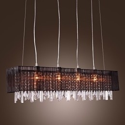 Designer Touch Decorative Modern Contemporary Island Crystal Others Metal Pendant Light