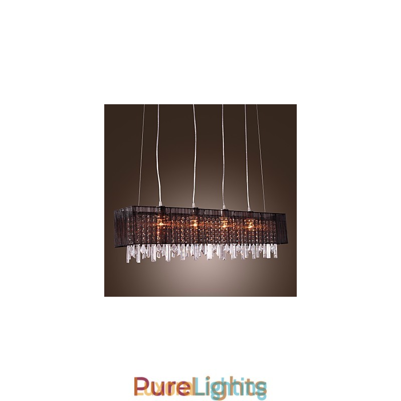 Designer Touch Decorative Modern Contemporary Island Crystal Others Metal Pendant Light