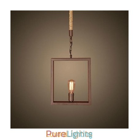 Designer Touch Decorative Traditional Classic Rustic Lodge Vintage Retro Country Metal Pendant Light