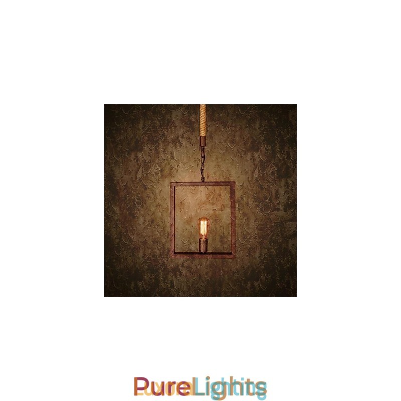 Designer Touch Decorative Traditional Classic Rustic Lodge Vintage Retro Country Metal Pendant Light