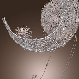 Designer Touch Decorative Modern Contemporary Globe Mini Style Electroplated Metal Pendant Light