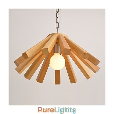 Designer Touch Decorative Retro Country Wood Bamboo Pendant Light