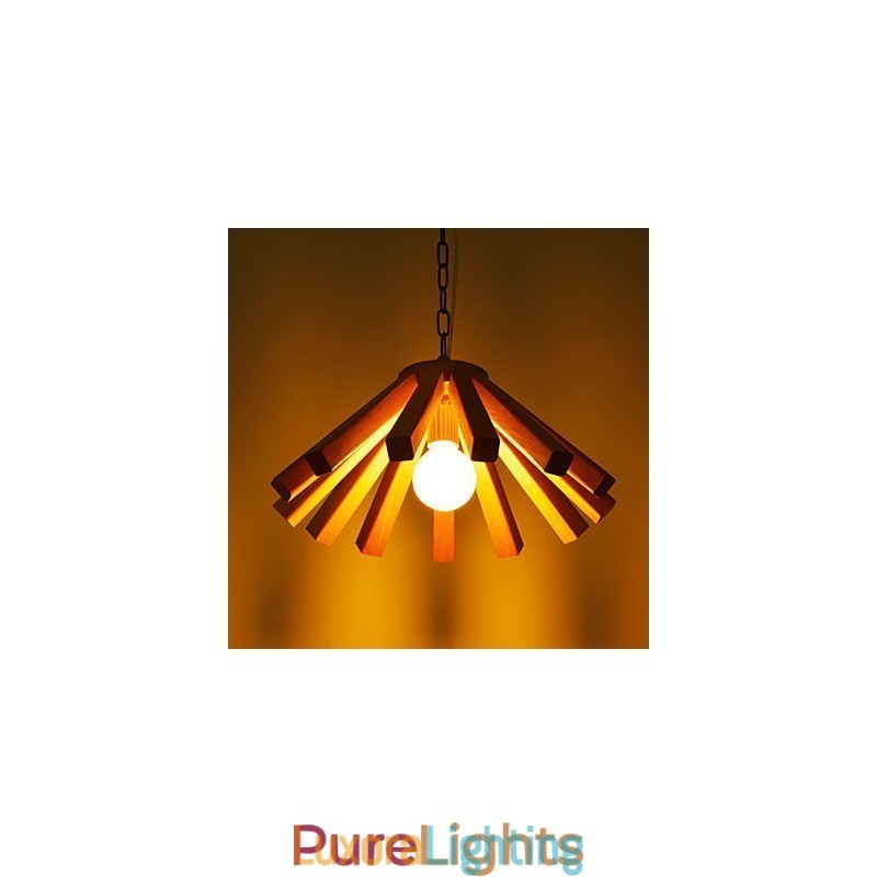 Designer Touch Decorative Retro Country Wood Bamboo Pendant Light