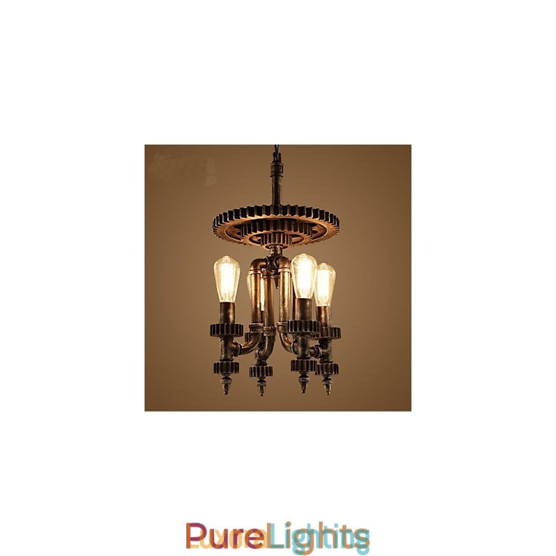 Designer Touch Decorative Retro Mechanical Gear Shop Lighting