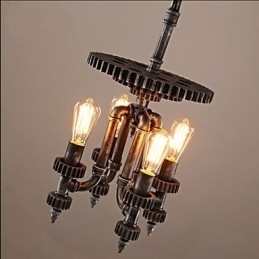 Designer Touch Decorative Retro Mechanical Gear Shop Lighting