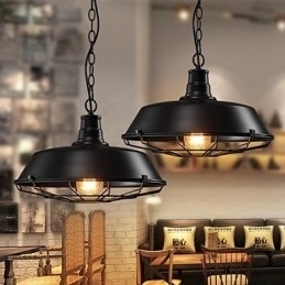 Designer Touch Decorative Pendant Lights American Country Retro Wrought Iron Contemporary and Contracted Warehouse Droplight
