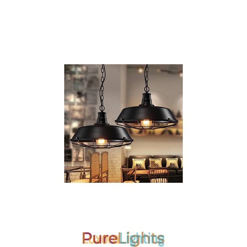 Designer Touch Decorative Pendant Lights American Country Retro Wrought Iron Contemporary and Contracted Warehouse Droplight