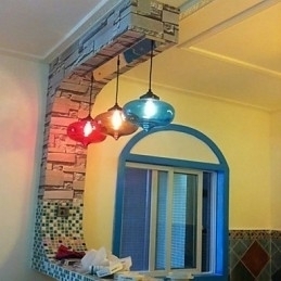 Designer Touch Decorative Bubble Design Pendant 1 Light with Transparent Shade