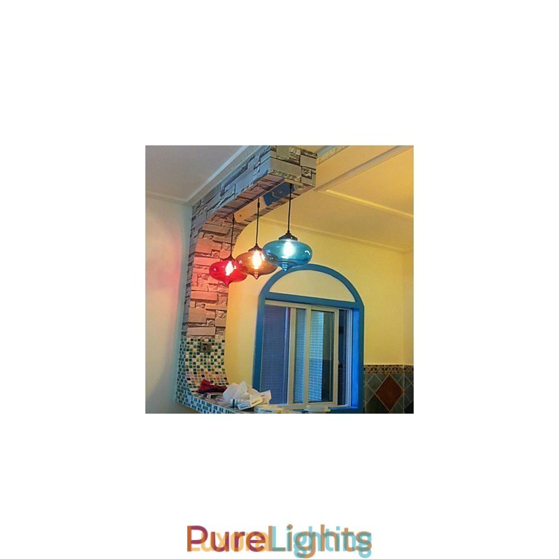 Designer Touch Decorative Bubble Design Pendant 1 Light with Transparent Shade