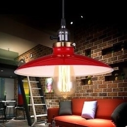 Designer Touch Decorative American Industrial Attic LOFT Style Droplight
