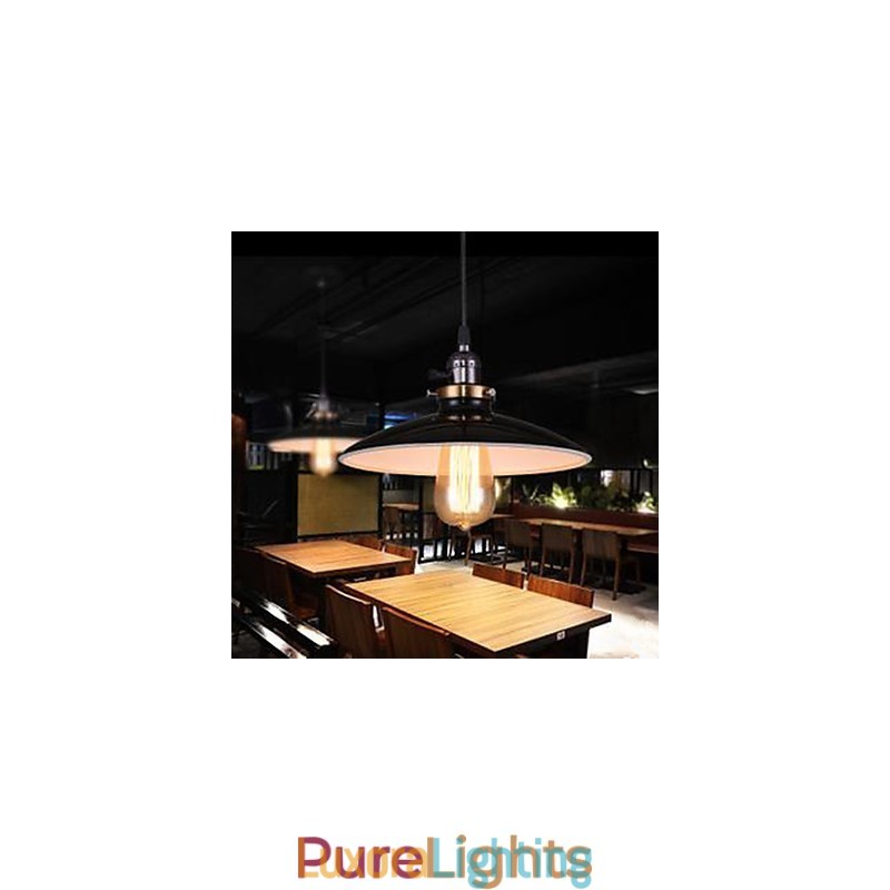 Designer Touch Decorative American Industrial Attic LOFT Style Droplight