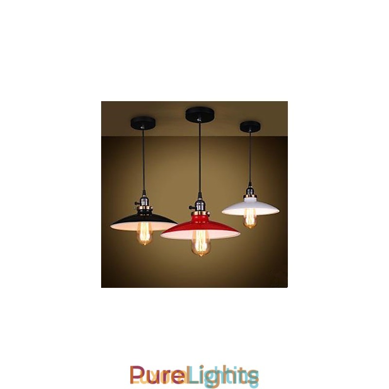 Designer Touch Decorative American Industrial Attic LOFT Style Droplight