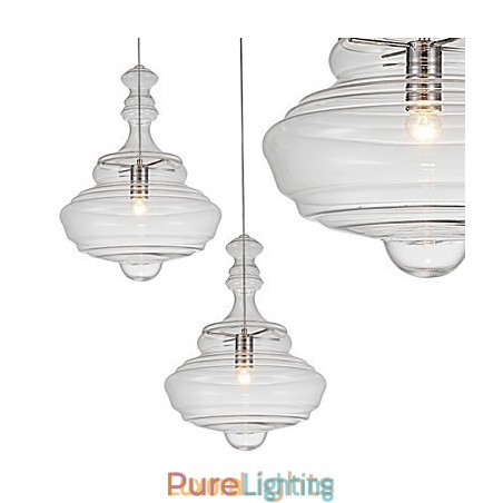 Designer Touch Decorative Artistic Pendant Lamp 1 Light Modern SimplicityColorless Clear Glass