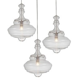 Designer Touch Decorative Artistic Pendant Lamp 1 Light Modern SimplicityColorless Clear Glass