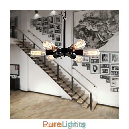 Designer Touch Decorative Edison Retro Light Chandelier