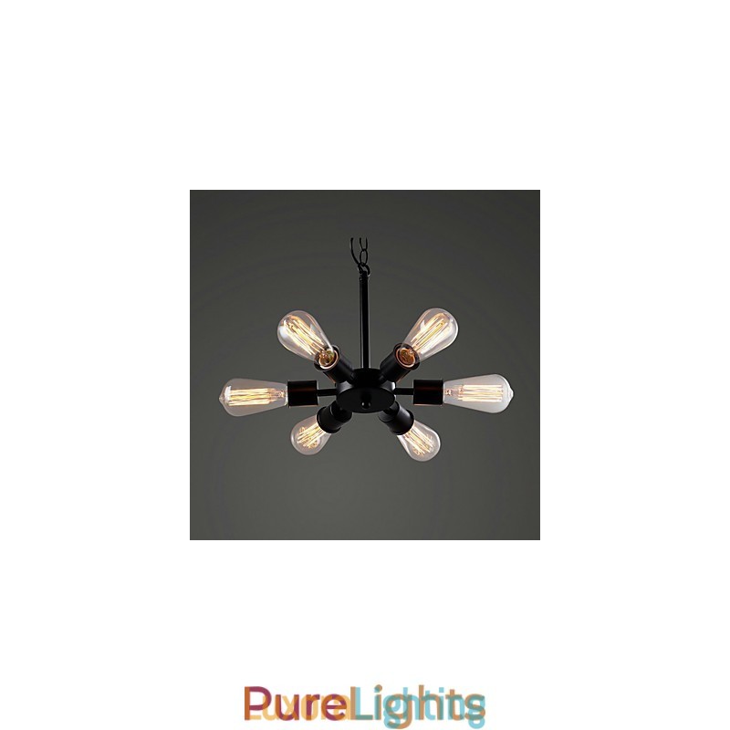 Designer Touch Decorative Edison Retro Light Chandelier