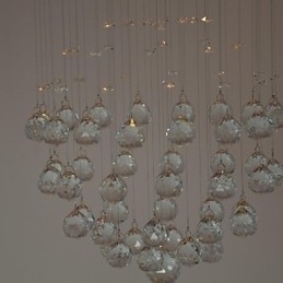 Designer Touch Decorative Traditional Classic Crystal Chrome Metal Flush Mount