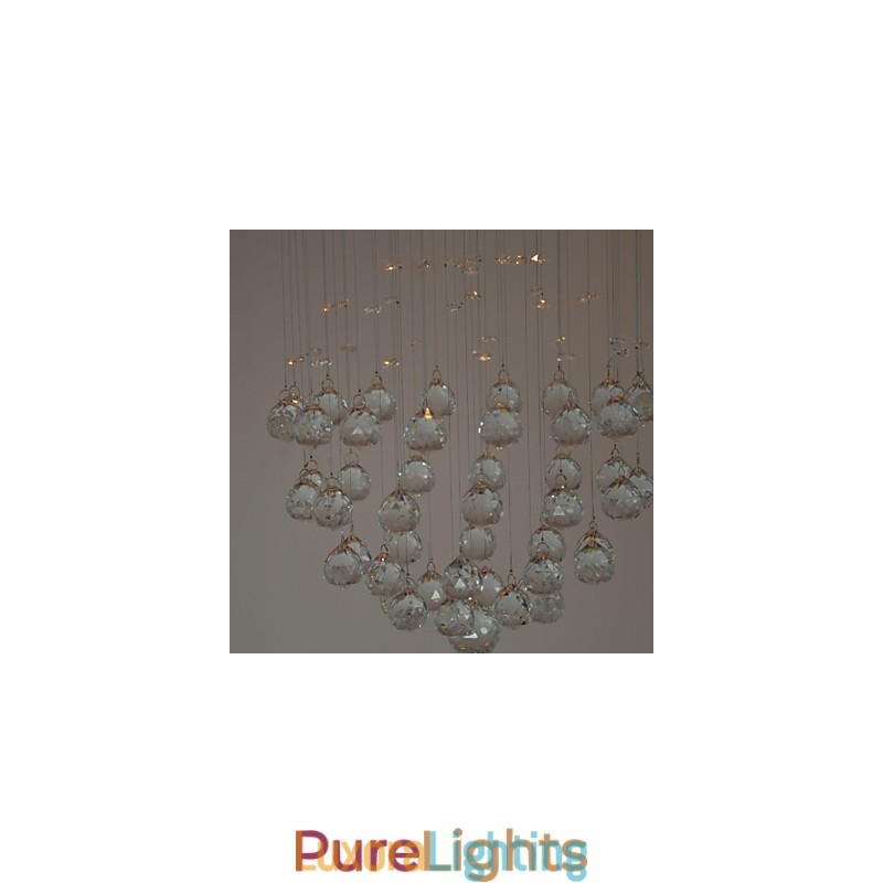 Designer Touch Decorative Traditional Classic Crystal Chrome Metal Flush Mount