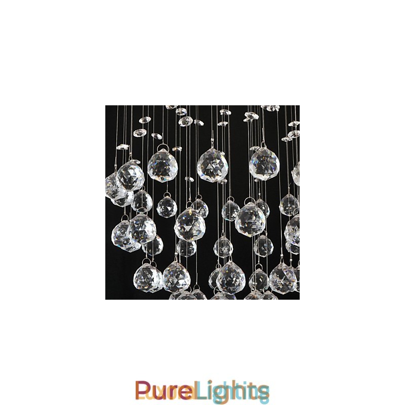 Designer Touch Decorative Traditional Classic Crystal Chrome Metal Flush Mount