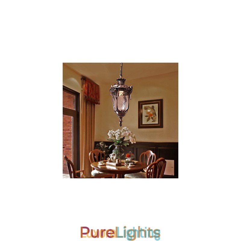 Designer Touch Decorative Antique Inspired Pendant Light with 1 Light