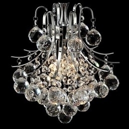 Designer Touch Decorative Modern Contemporary Crystal Chrome Chandelier Pendant Light