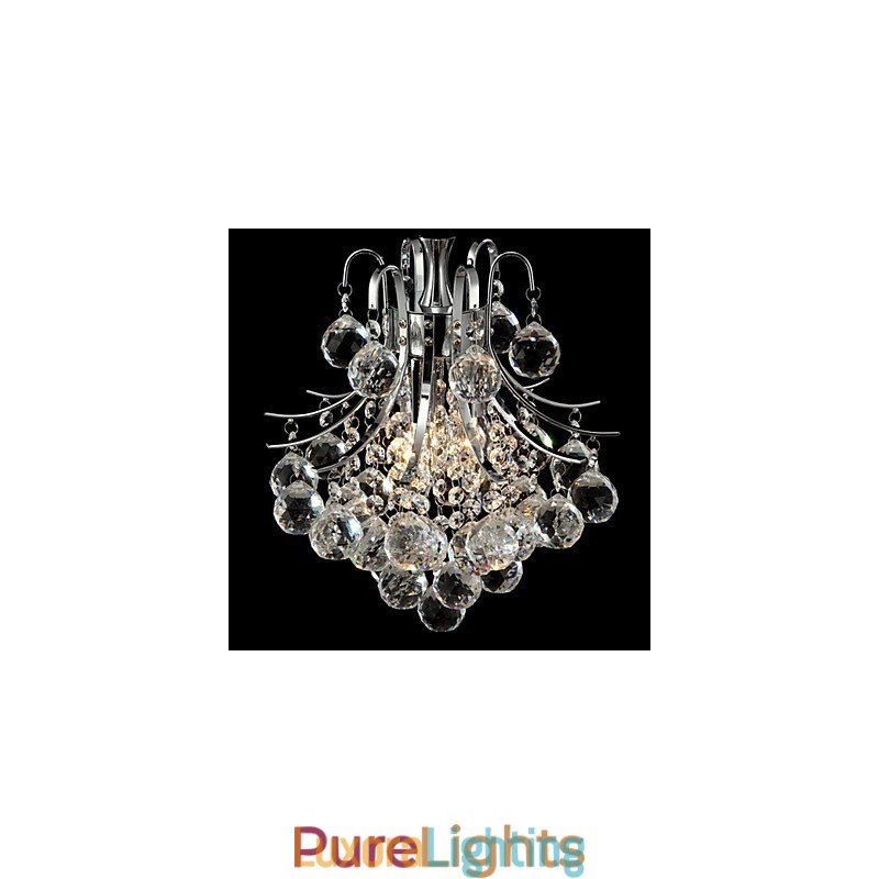 Designer Touch Decorative Modern Contemporary Crystal Chrome Chandelier Pendant Light