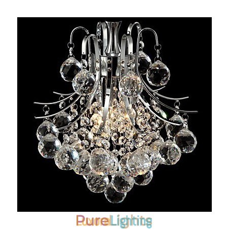 Designer Touch Decorative Modern Contemporary Crystal Chrome Chandelier Pendant Light