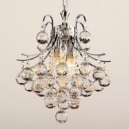 Designer Touch Decorative Modern Contemporary Crystal Chrome Chandelier Pendant Light