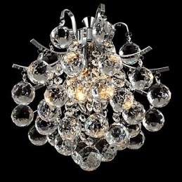 Designer Touch Decorative Modern Contemporary Crystal Chrome Chandelier Pendant Light