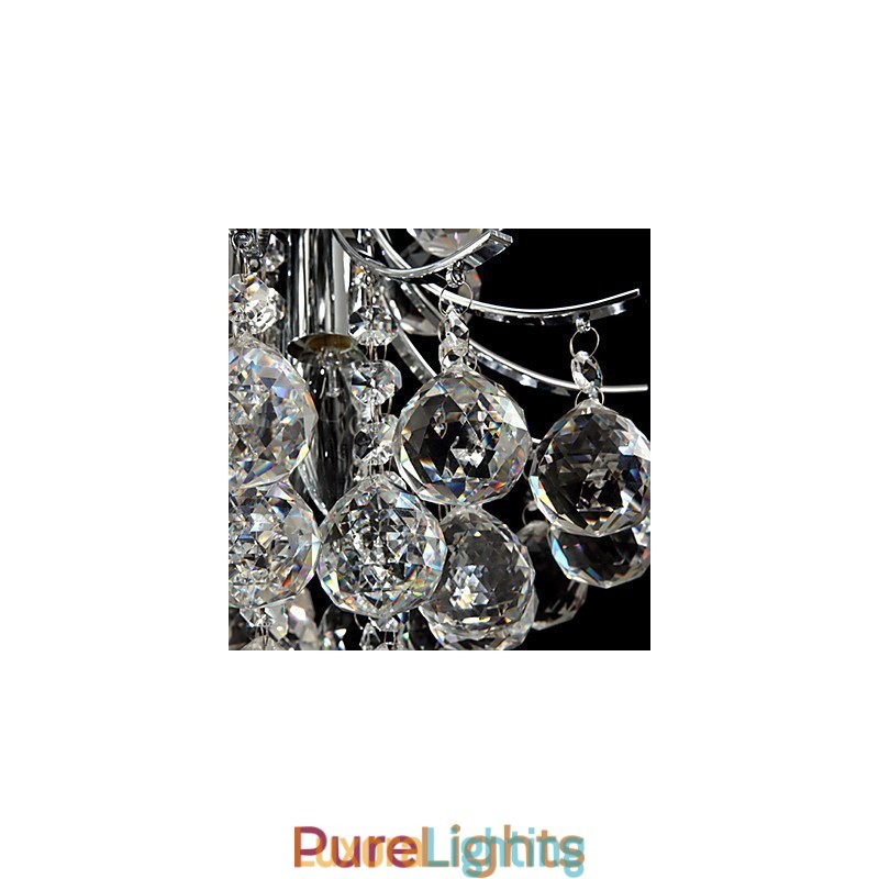 Designer Touch Decorative Modern Contemporary Crystal Chrome Chandelier Pendant Light