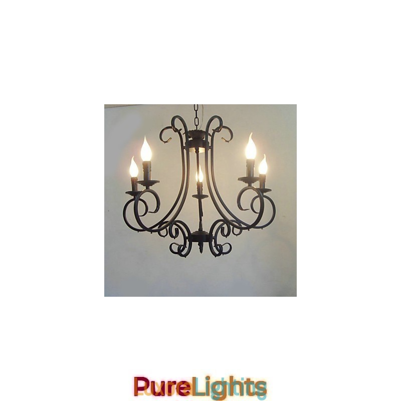 Designer Touch Decorative Traditional Classic Painting Metal Chandelier