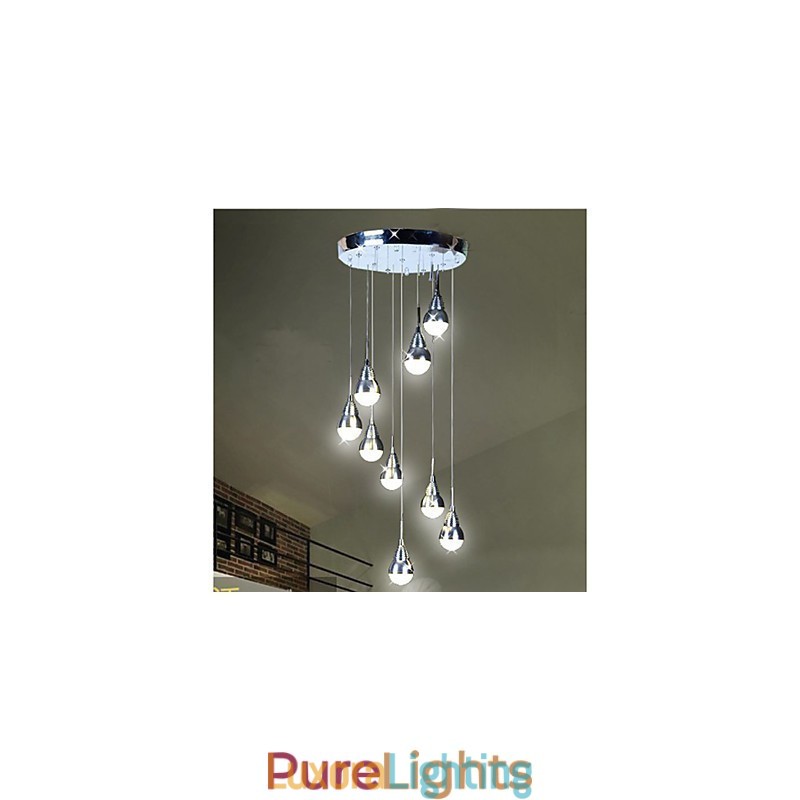 Designer Touch Decorative Lamps And Lanterns Stair Stage 9 Head Ceiling Lamp