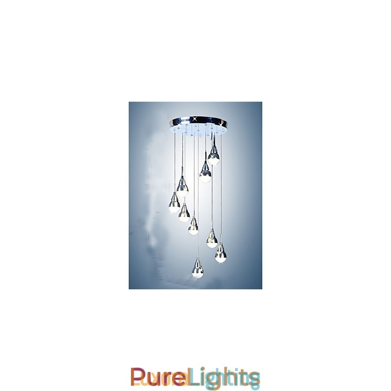 Designer Touch Decorative Lamps And Lanterns Stair Stage 9 Head Ceiling Lamp