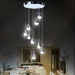 Designer Touch Decorative Lamps And Lanterns Stair Stage 9 Head Ceiling Lamp