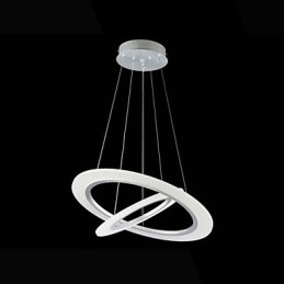 Designer Touch Decorative Acrylic Pendant Light Ceiling Hanging Chandelier Lamps Fixtures with 2 rings